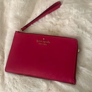 1/2 price!! Pink Kate Spade wristlet/wallet